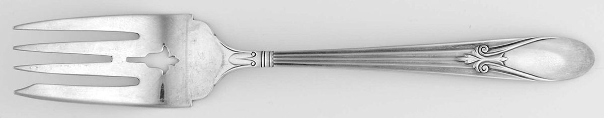 Colonnade (Sterling, 1936) Small Solid Cold Meat Serving Fork by Manchester-1