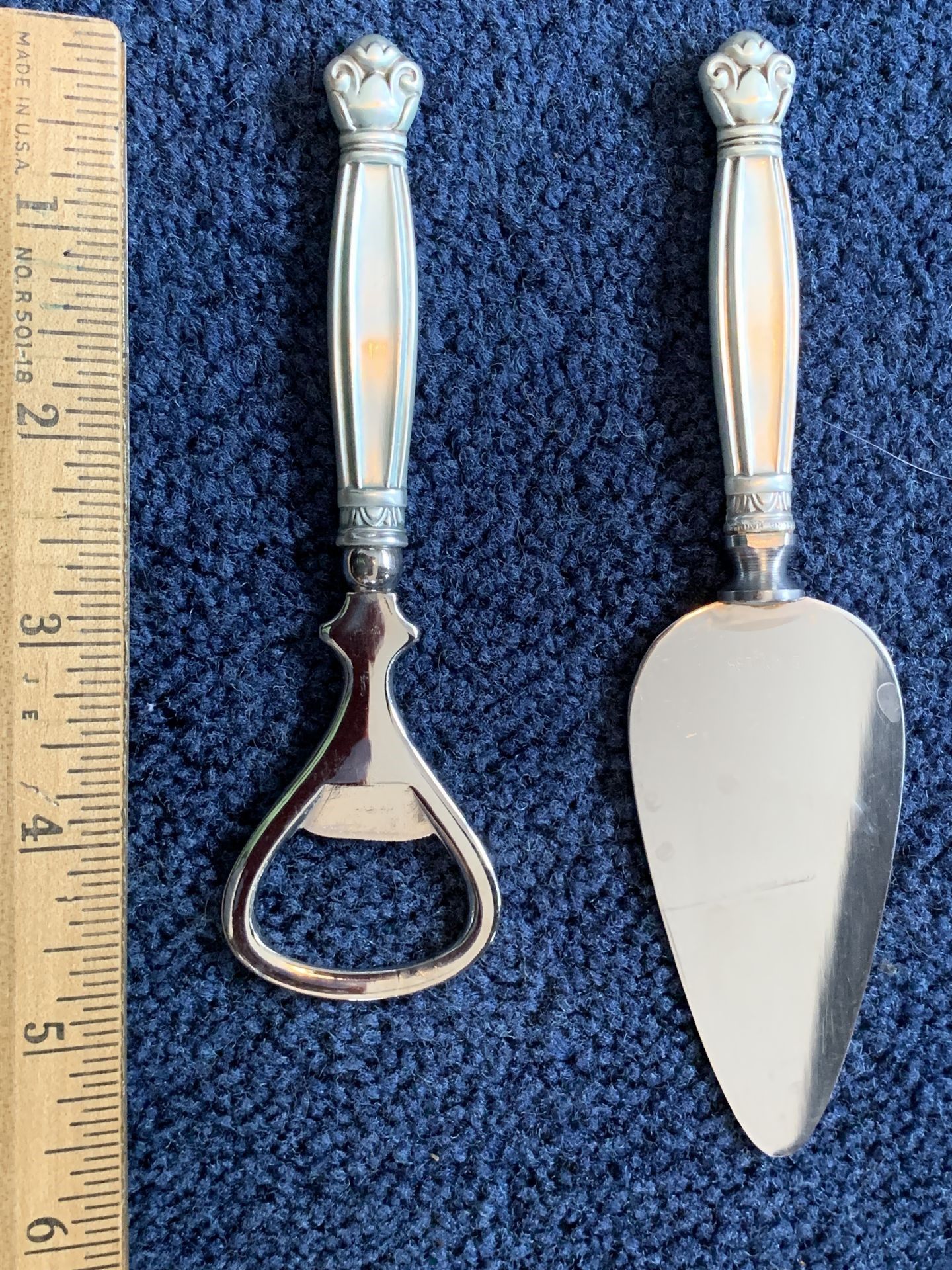 Copenhagen (Sterling, 1936, No Monograms) Bottle Opener with Stainless Bowl by Manchester-1