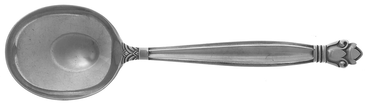 Copenhagen (Sterling, 1936, No Monograms) Round Bowl Soup Spoon (Gumbo) by Manchester-1