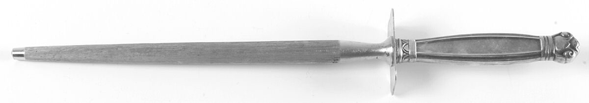 Copenhagen (Sterling, 1936, No Monograms) Large Steel Rod Knife Sharpener by Manchester-1