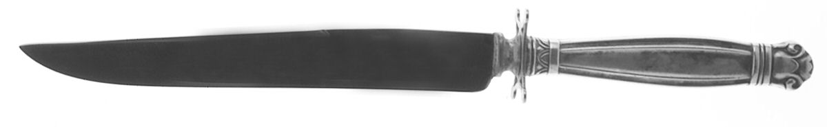 Copenhagen (Sterling, 1936, No Monograms) Small Steak Carving Knife with Stainless Blade by Manchester-1