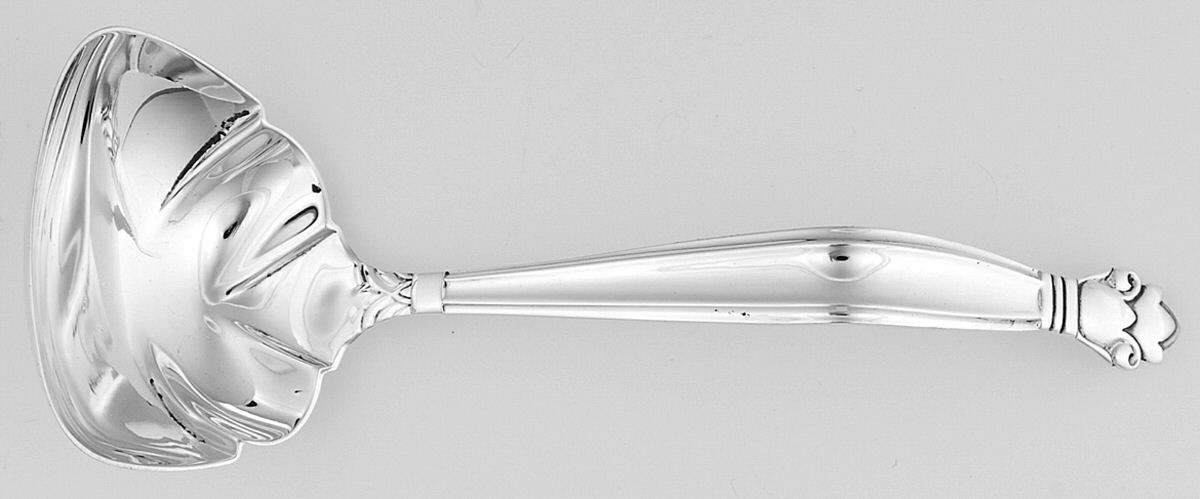 Copenhagen (Sterling, 1936, No Monograms) Solid Gravy Ladle by Manchester-1