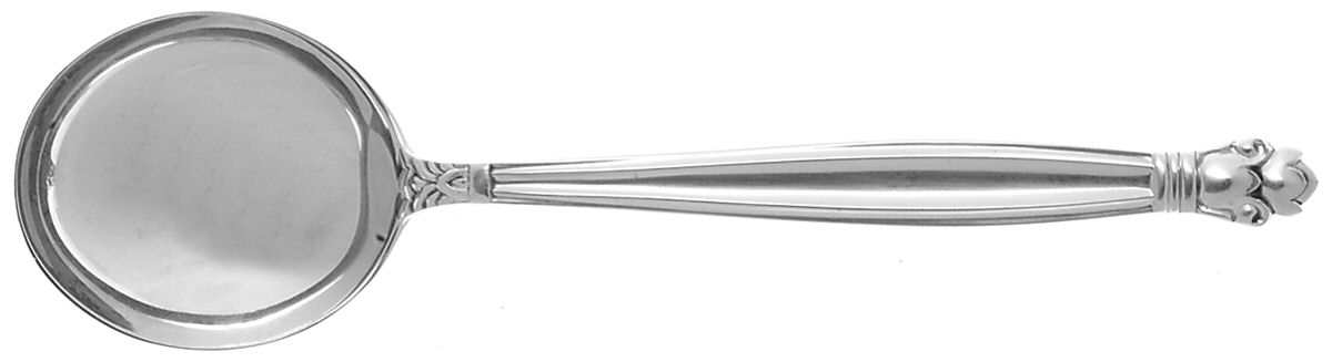 Copenhagen (Sterling, 1936, No Monograms) Round Bowl Soup Spoon (Cream Soup) by Manchester-1