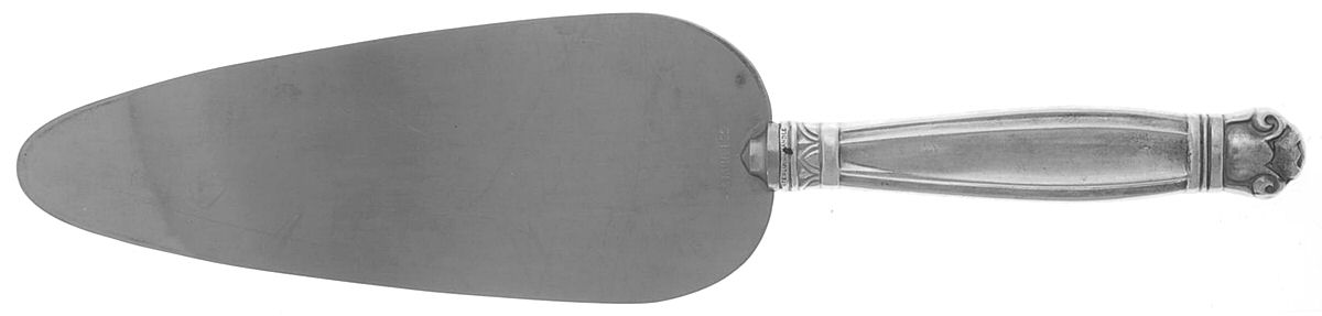Copenhagen (Sterling, 1936, No Monograms) Pie Server with Stainless Blade by Manchester-1