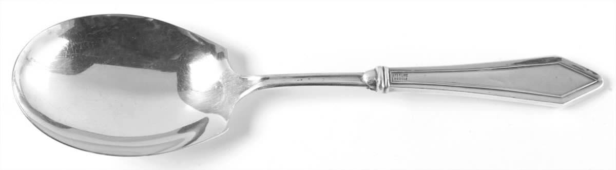 Dixie (Sterling, 1910-1932) Casserole Spoon with Smooth Silverplate Bowl by Manchester-1