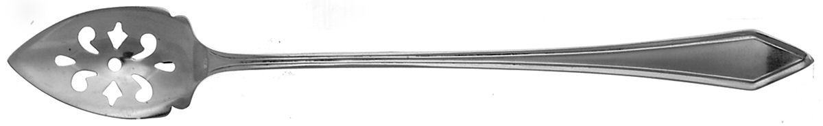 Dixie (Sterling, 1910-1932) Pierced Bowl Long Handle Olive Spoon by Manchester-1