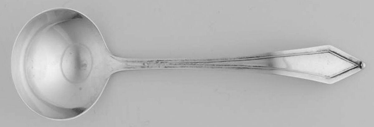 Dixie (Sterling, 1910-1932) Large Round Bowl Soup Spoon (Bouillon) by Manchester-1