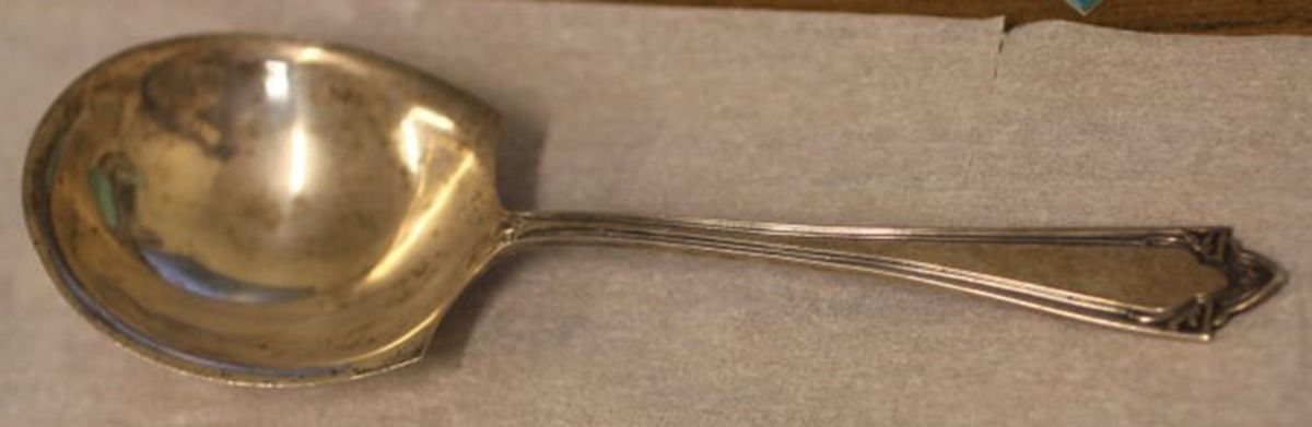 Doric (Sterling, 1932) Small Solid Berry/Casserole Spoon by Manchester-1