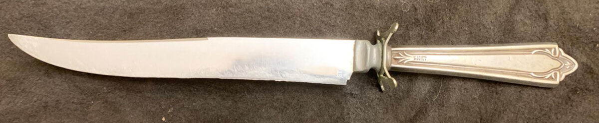 Doric (Sterling, 1932) Large Stainless Blade Roast Carving Knife by Manchester-1