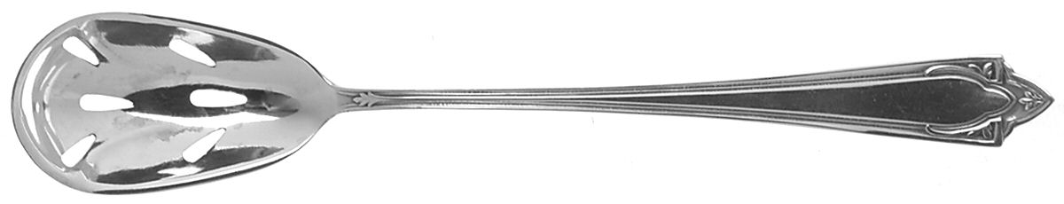 Doric (Sterling, 1932) Pierced Bowl Short Handle Olive Spoon by Manchester-1