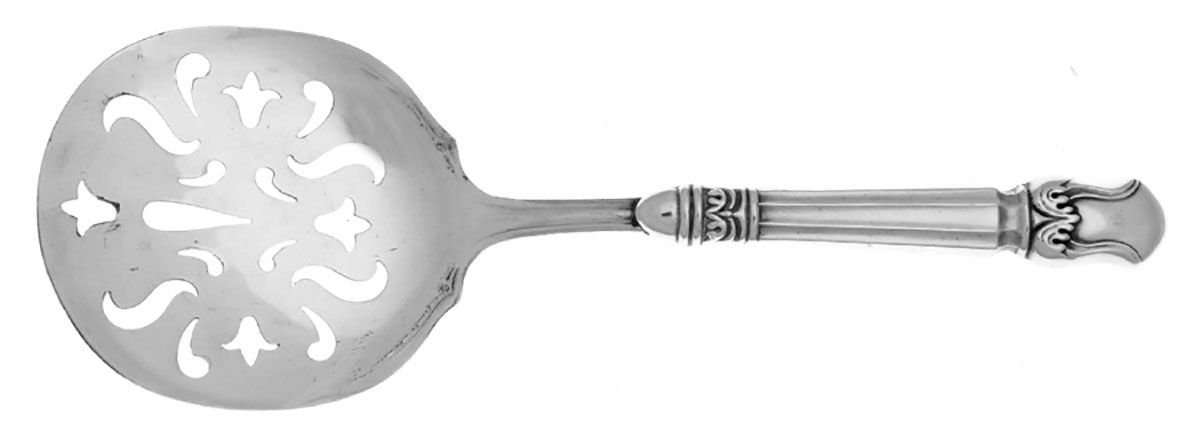 Duke of Windsor (Sterling, 1937) Tomato Server with Silverplate Blade by Manchester-1