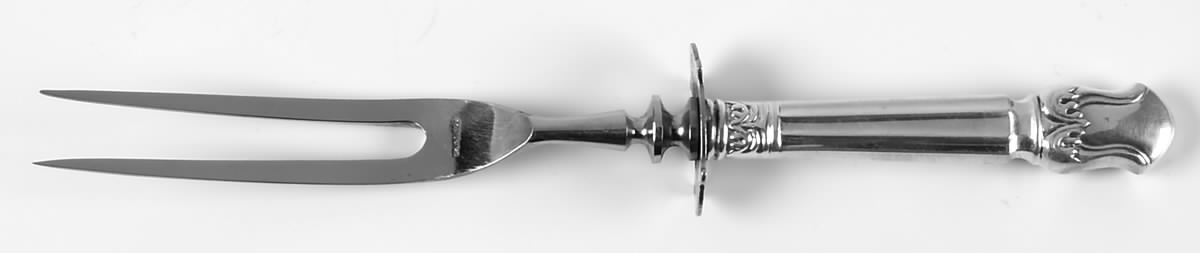 Duke of Windsor (Sterling, 1937) Small Steak Carving Fork with Stainless Prongs by Manchester-1