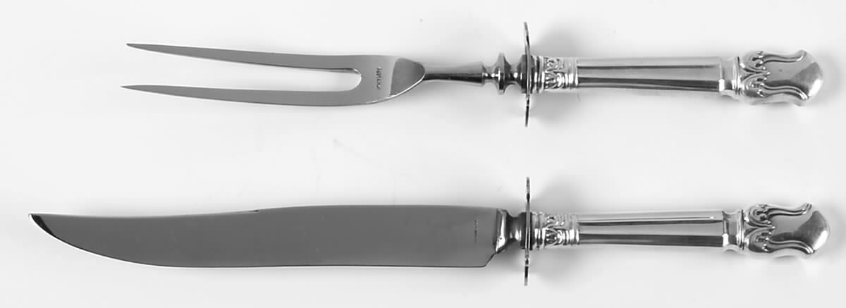 Duke of Windsor (Sterling, 1937) Small Stainless Blade 2-Piece Steak Carving Set by Manchester-1