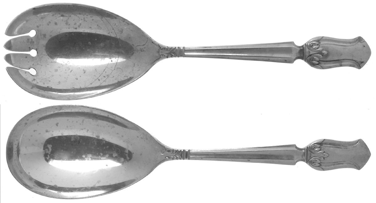 Duke of Windsor (Sterling, 1937) (2 Pc) Solid Salad Set by Manchester-1