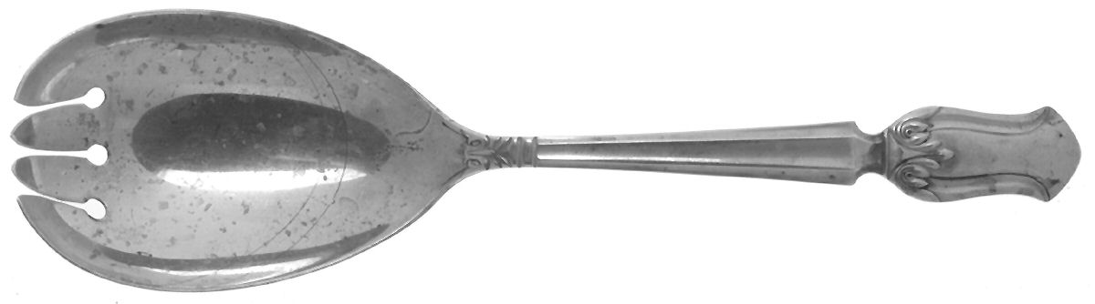 Duke of Windsor (Sterling, 1937) Solid Salad Serving Fork by Manchester-1