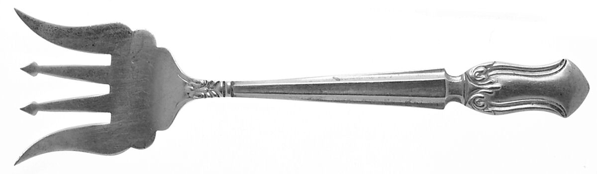 Duke of Windsor (Sterling, 1937) Large Solid Tined Sardine Serving Fork by Manchester-1
