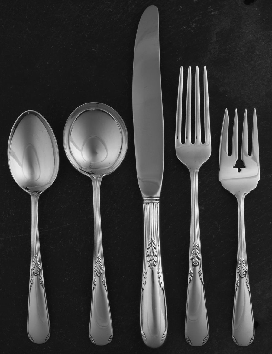 Fleetwood (Sterling, 1910) 5 Piece Place Size Setting by Manchester-1
