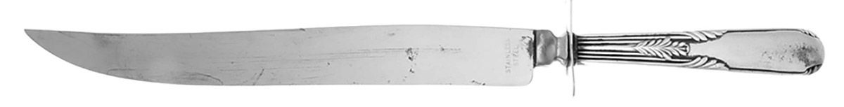 Fleetwood (Sterling, 1910) Large Stainless Blade Roast Carving Knife by Manchester-1