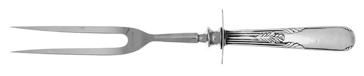Fleetwood (Sterling, 1910) Large Stainless-Prong Roast Carving Fork by Manchester-1