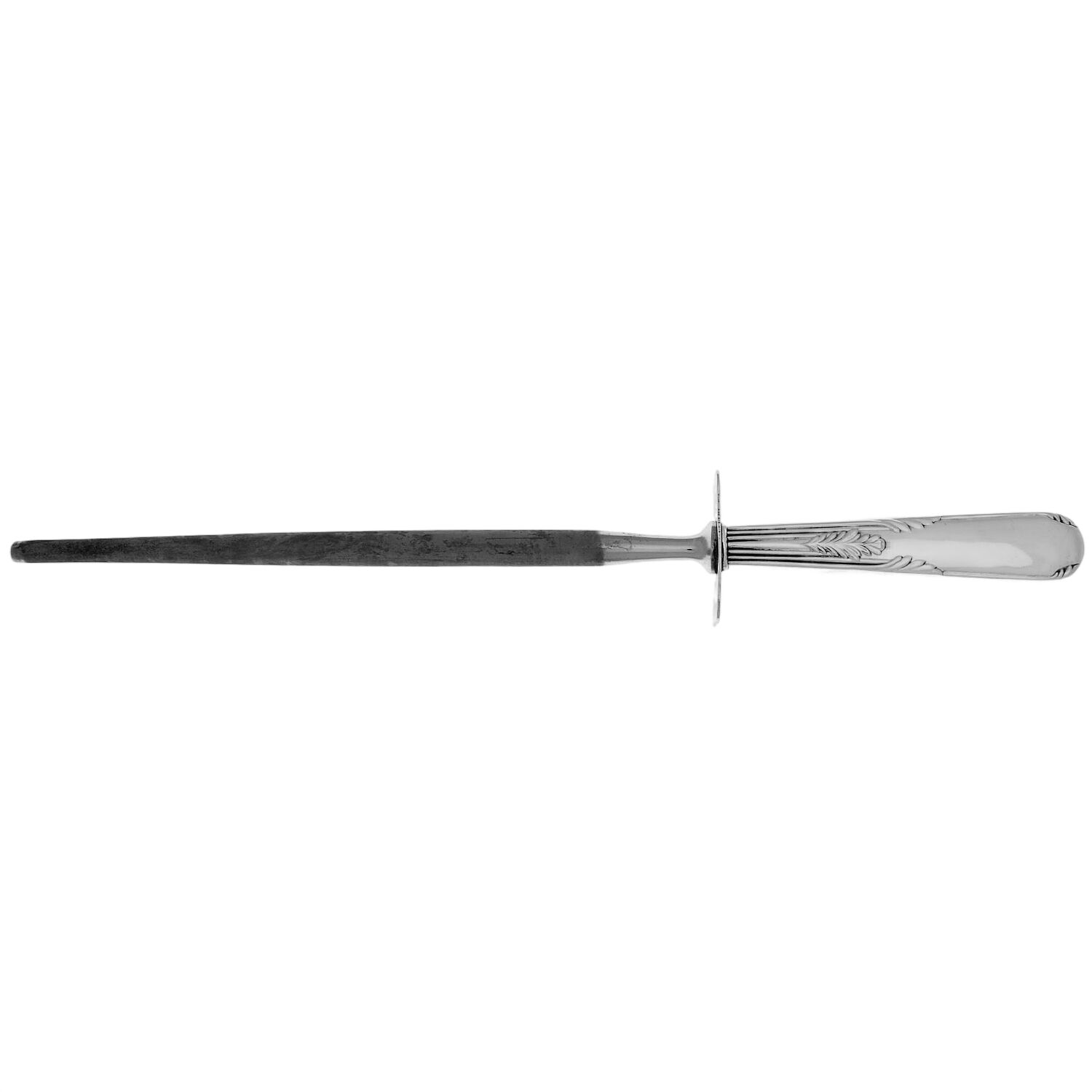 Fleetwood (Sterling, 1910) Large Roast Steel Rod Knife Sharpener by Manchester-1