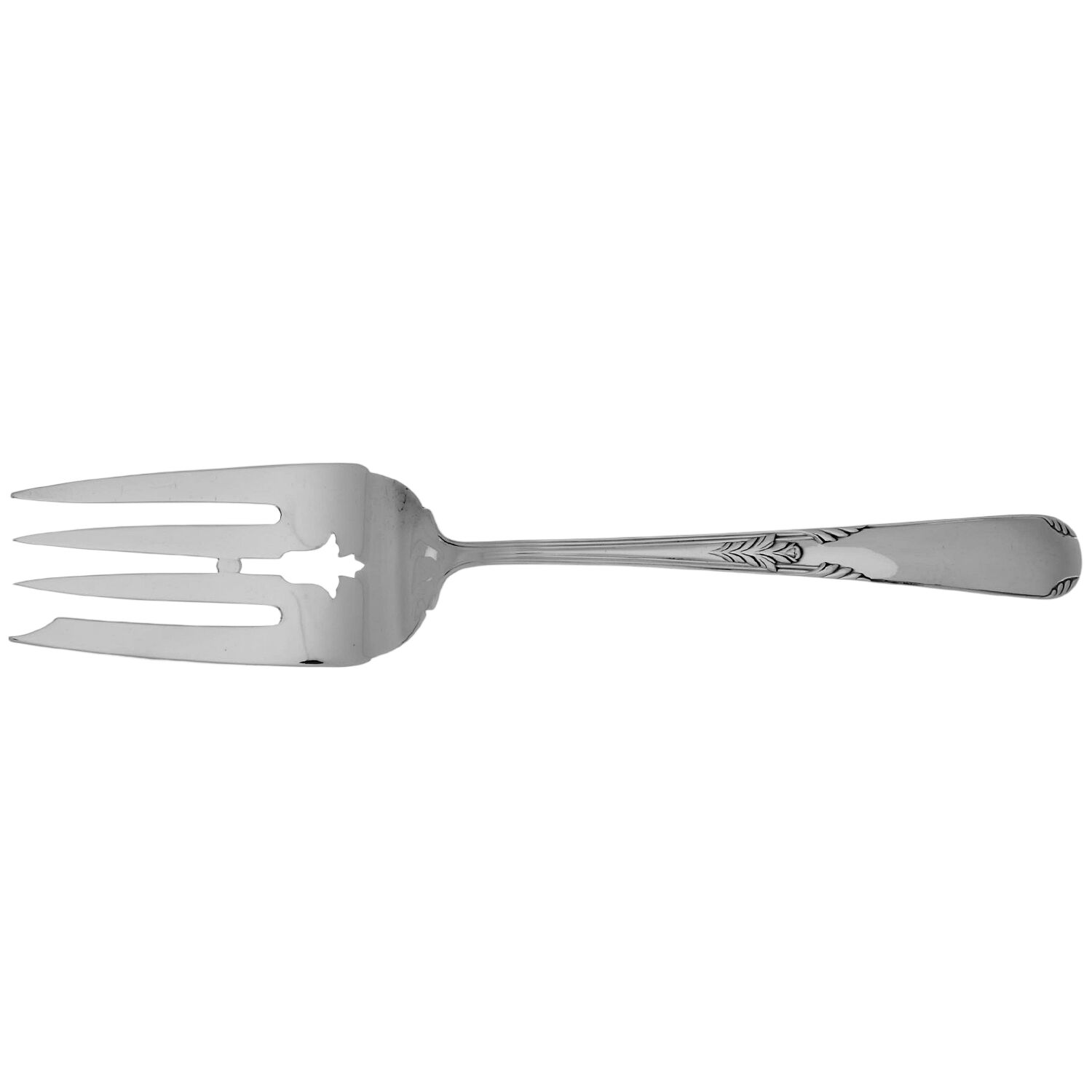 Fleetwood (Sterling, 1910) Small Solid Cold Meat Serving Fork by Manchester-1