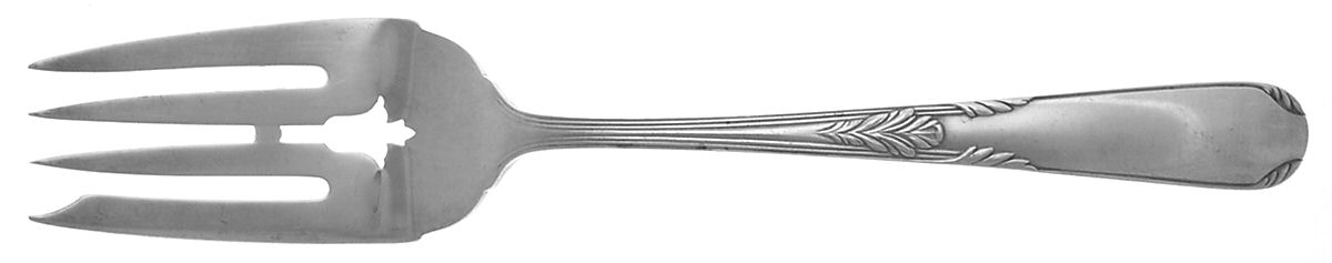 Fleetwood (Sterling, 1910) Medium Solid Cold Meat Serving Fork by Manchester-1