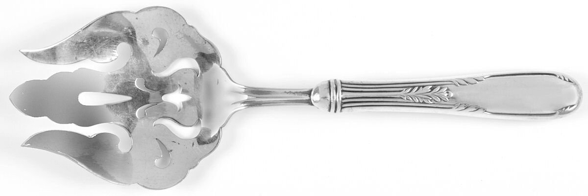 Fleetwood (Sterling, 1910) Medium Cold Meat Serving Fork, Plated Tines by Manchester-1