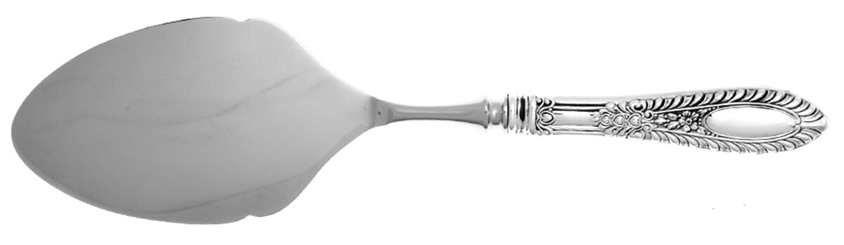 Gadroonette (Sterling, 1938, No Monograms) Pastry Server with Stainless Blade by Manchester-1