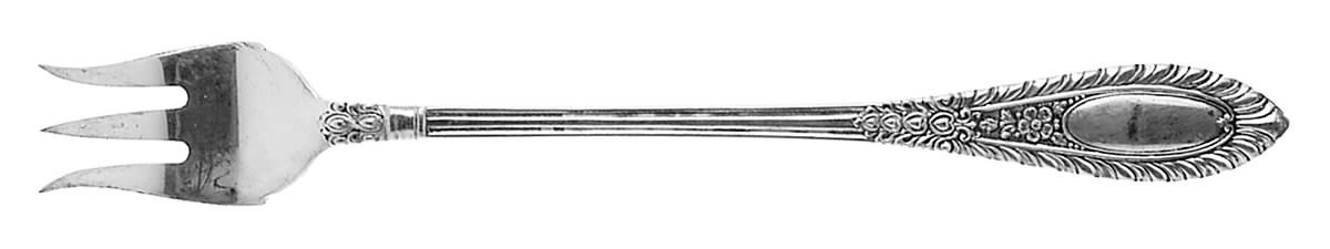 Gadroonette (Sterling, 1938, No Monograms) Cocktail/Seafood Fork by Manchester-1