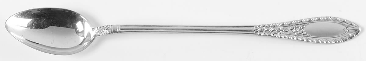 Gadroonette (Sterling, 1938, No Monograms) Iced Tea Spoon by Manchester-1