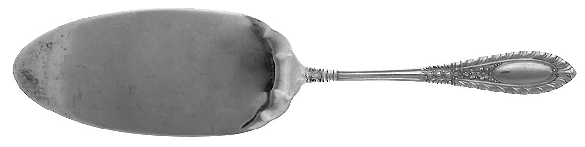 Gadroonette (Sterling, 1938, No Monograms) Solid Pie Server by Manchester-1