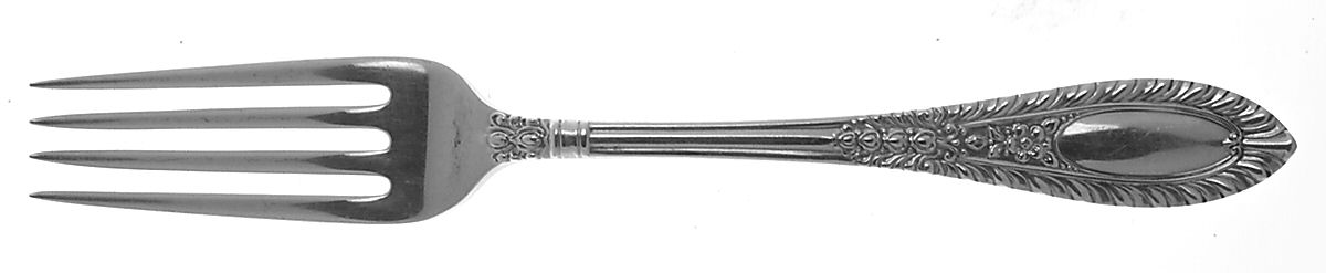 Gadroonette (Sterling, 1938, No Monograms) Fork by Manchester-1