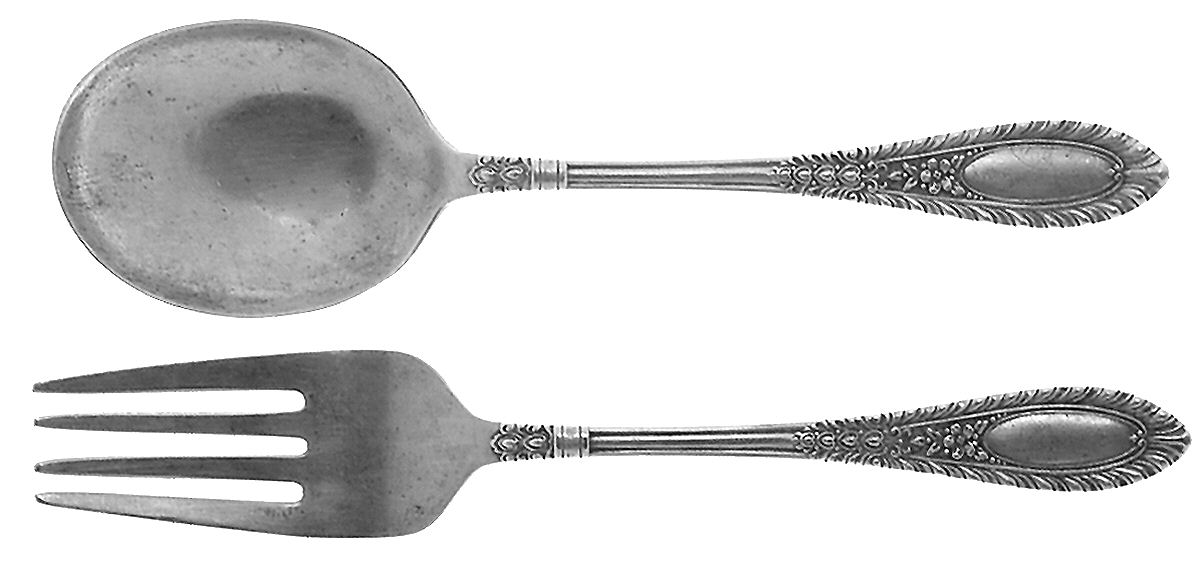 Gadroonette (Sterling, 1938, No Monograms) 2 Pc Baby Set (BF, BS) by Manchester-1