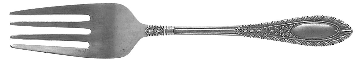 Gadroonette (Sterling, 1938, No Monograms) Baby Fork by Manchester-1