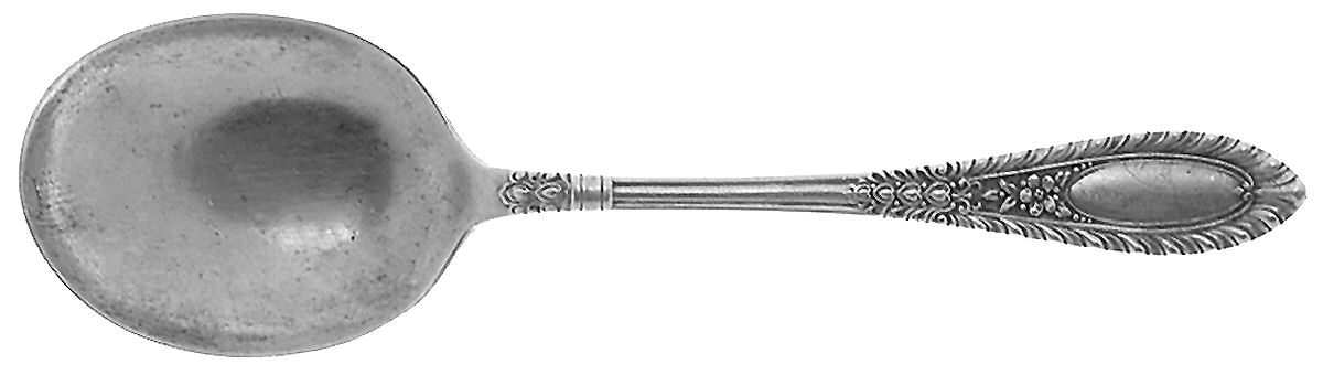 Gadroonette (Sterling, 1938, No Monograms) Straight Handle Baby Spoon by Manchester-1