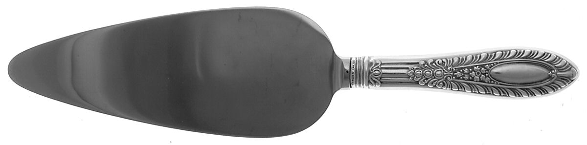Gadroonette (Sterling, 1938, No Monograms) Pie Server with Stainless Blade by Manchester-1