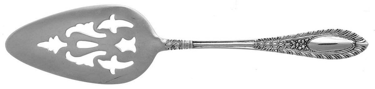 Gadroonette (Sterling, 1938, No Monograms) Solid Pierced Cheese Server by Manchester-1