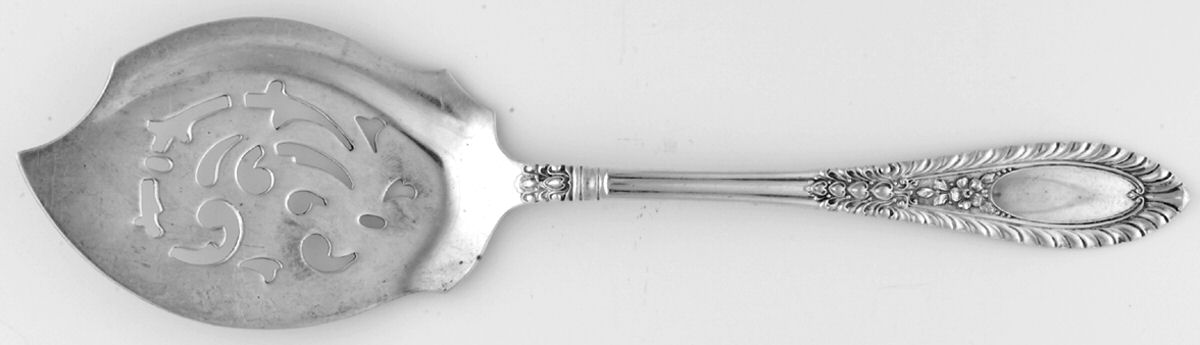 Gadroonette (Sterling, 1938, No Monograms) Small Cucumber/Tomato Server by Manchester-1
