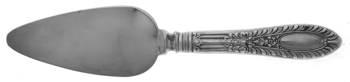 Gadroonette (Sterling, 1938, No Monograms) Cheese Server with Stainless Blade by Manchester-1