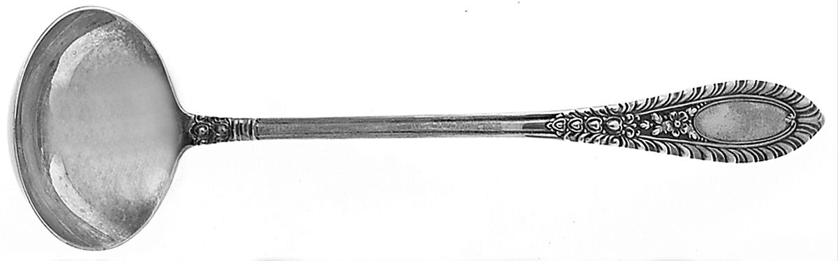 Gadroonette (Sterling, 1938, No Monograms) Mayonnaise Ladle by Manchester-1