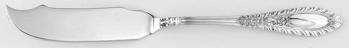 Gadroonette (Sterling, 1938, No Monograms) Flat Handle Master Butter Knife by Manchester-1