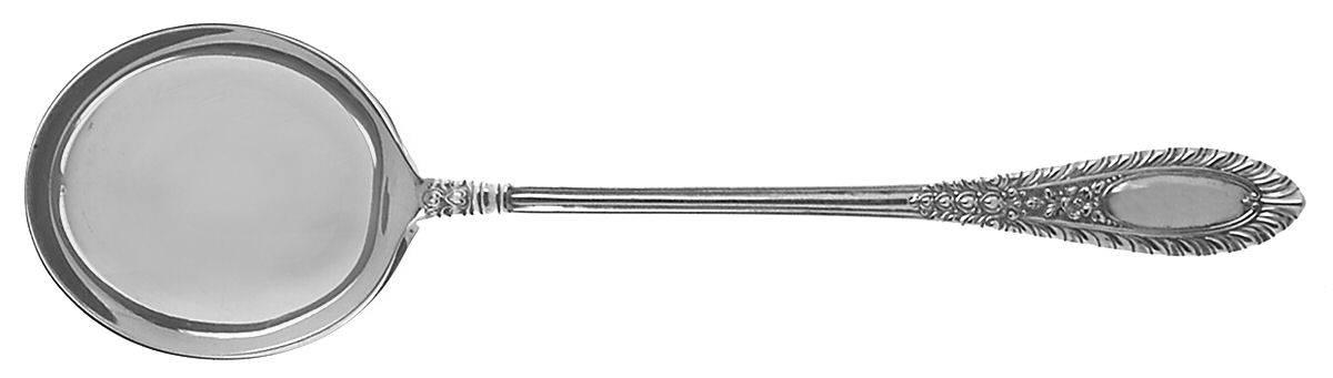 Gadroonette (Sterling, 1938, No Monograms) Round Bowl Soup Spoon (Cream Soup) by Manchester-1