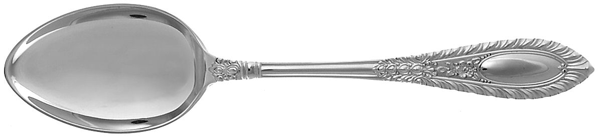 Gadroonette (Sterling, 1938, No Monograms) Dessert/Oval Soup Spoon by Manchester-1
