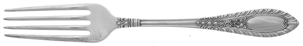 Gadroonette (Sterling, 1938, No Monograms) Fork by Manchester-1