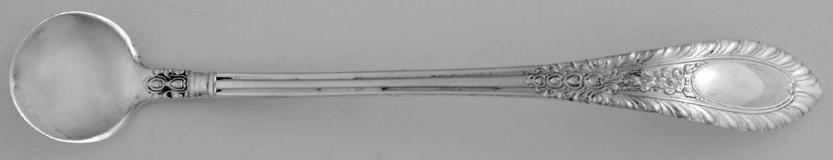 Gadroonette (Sterling, 1938, No Monograms) Mustard Spoon by Manchester-1