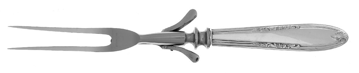 Leonore (Sterling, 1939) Small Steak Carving Fork with Stainless Prongs by Manchester-1