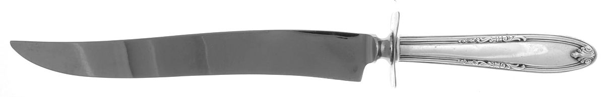 Leonore (Sterling, 1939) Large Carving/Roast Knife StnlBl w/Sterling Guard by Manchester-1
