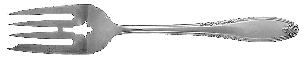 Leonore (Sterling, 1939) Medium Solid Cold Meat Serving Fork by Manchester-1