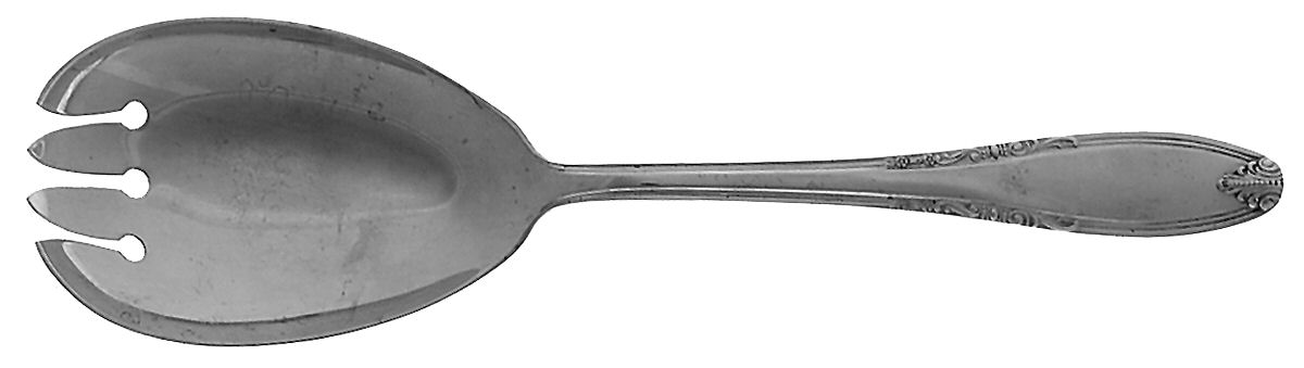 Leonore (Sterling, 1939) Solid Salad Serving Fork by Manchester-1