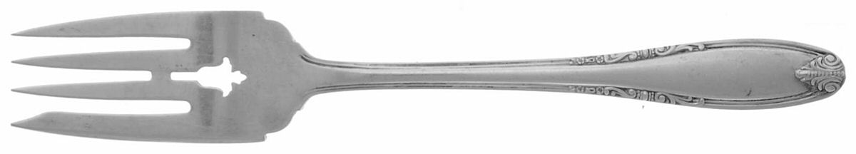 Leonore (Sterling, 1939) Small Solid Cold Meat Serving Fork by Manchester-1